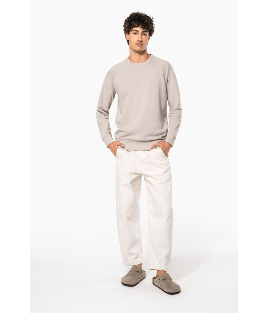 Sweat-shirt Bio col rond manches raglan homme