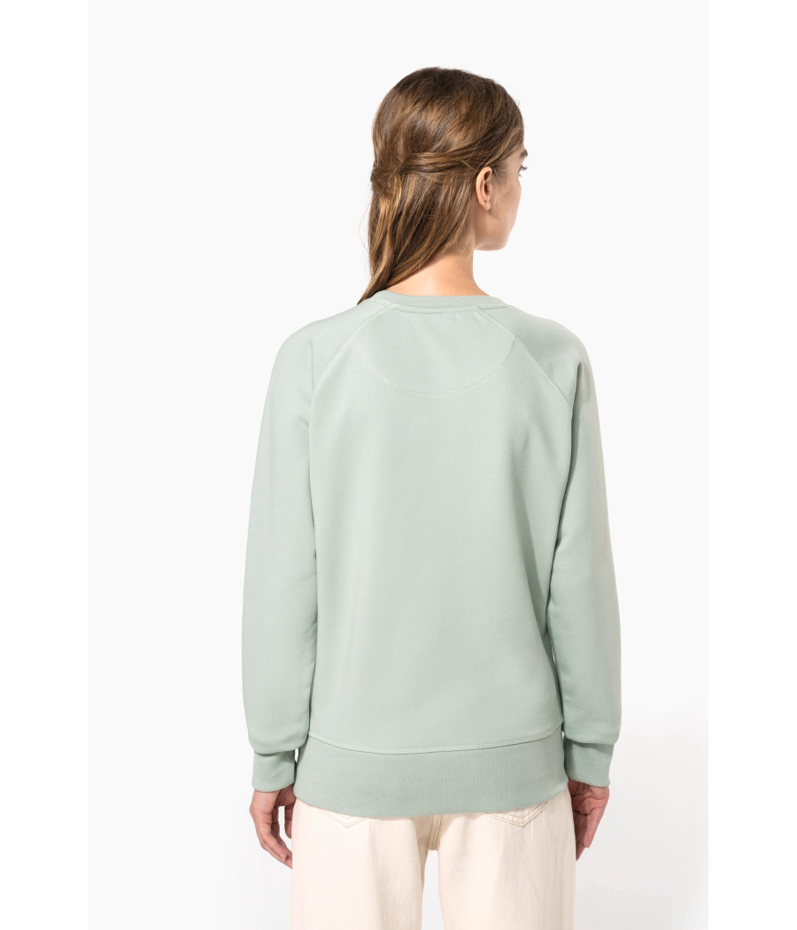 Sweat-shirt Bio col rond manches raglan femme