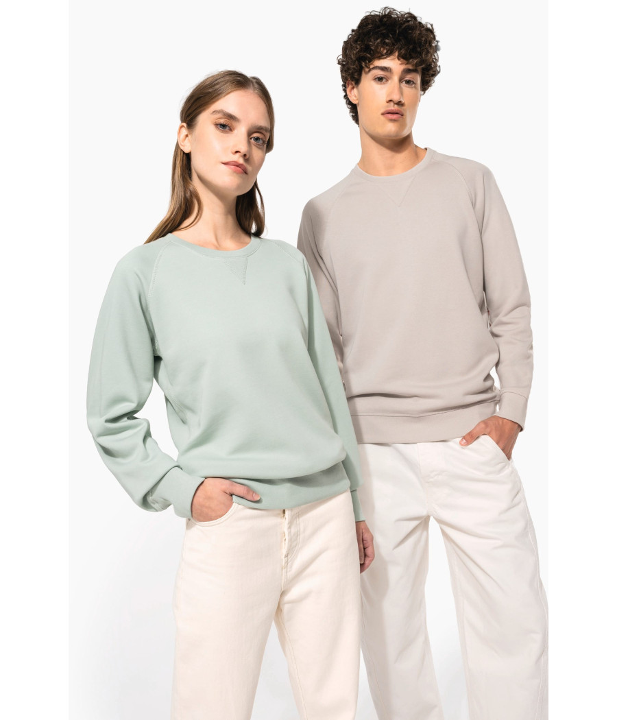 Sweat-shirt Bio col rond manches raglan femme