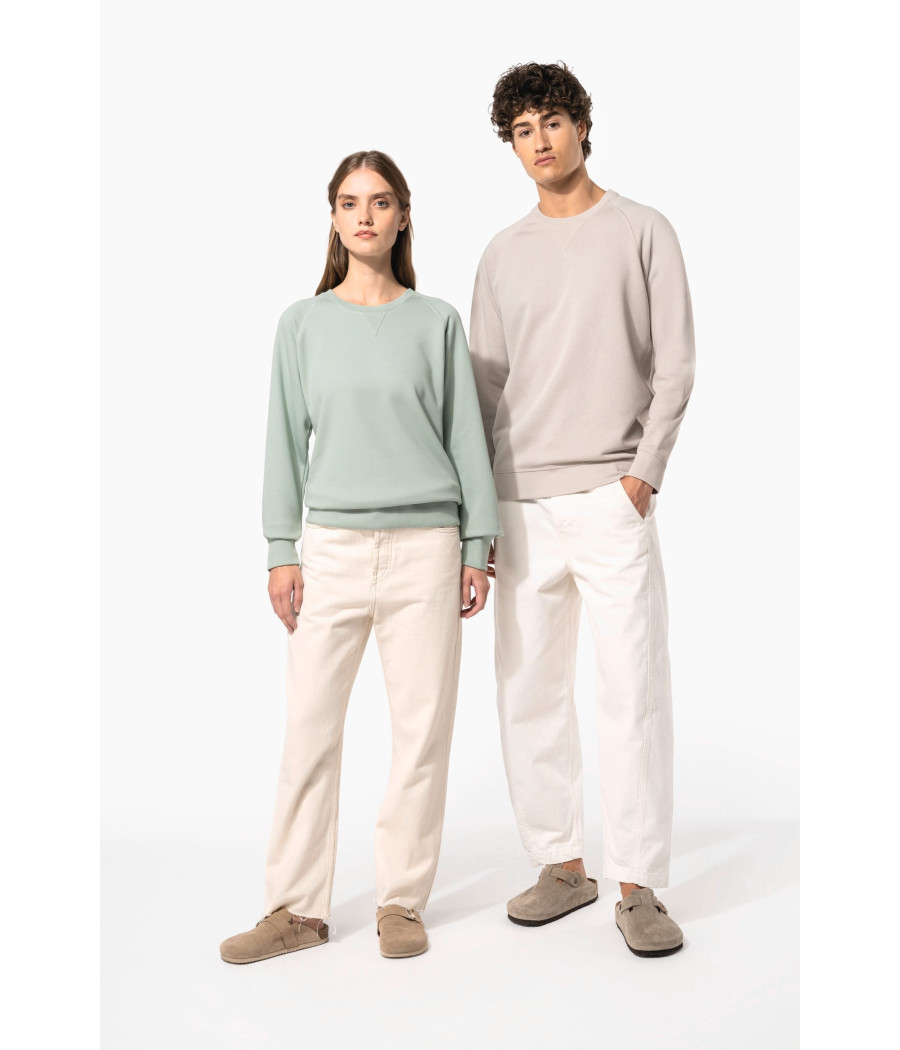 Sweat-shirt Bio col rond manches raglan femme