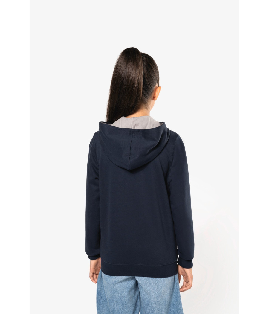 Sweat-shirt zippé capuche enfant