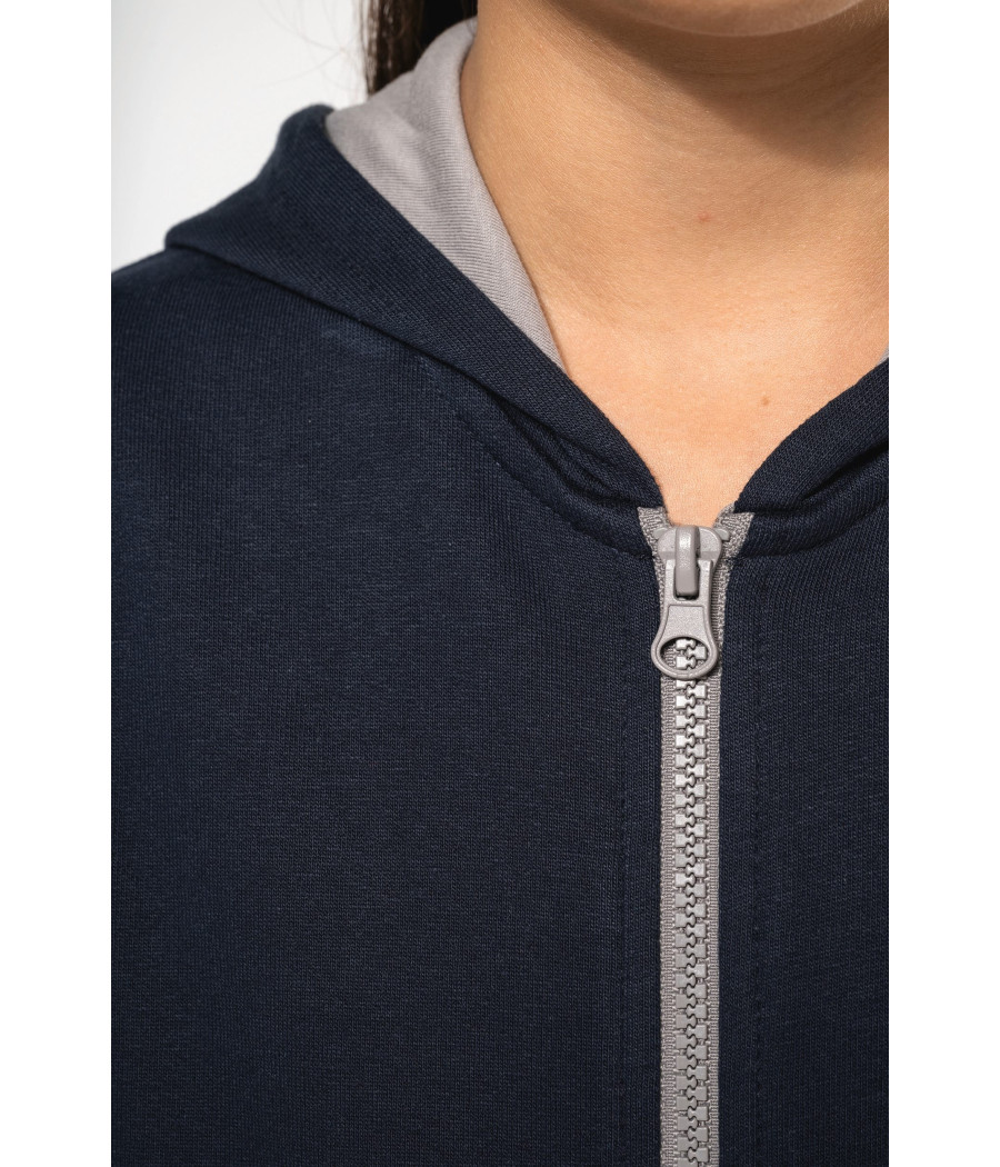 Sweat-shirt zippé capuche enfant