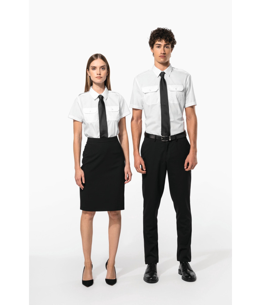 Chemise pilote manches courtes homme