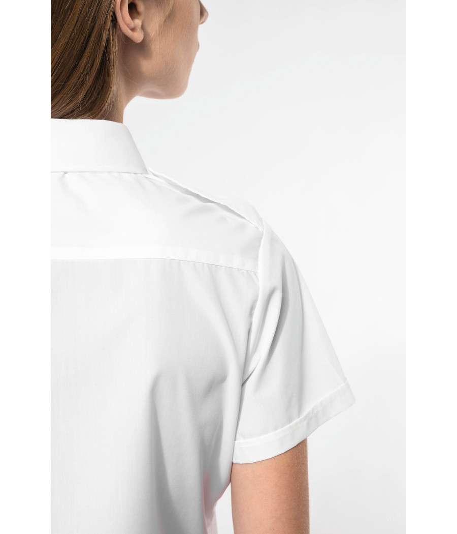 Chemise pilote manches courtes femme