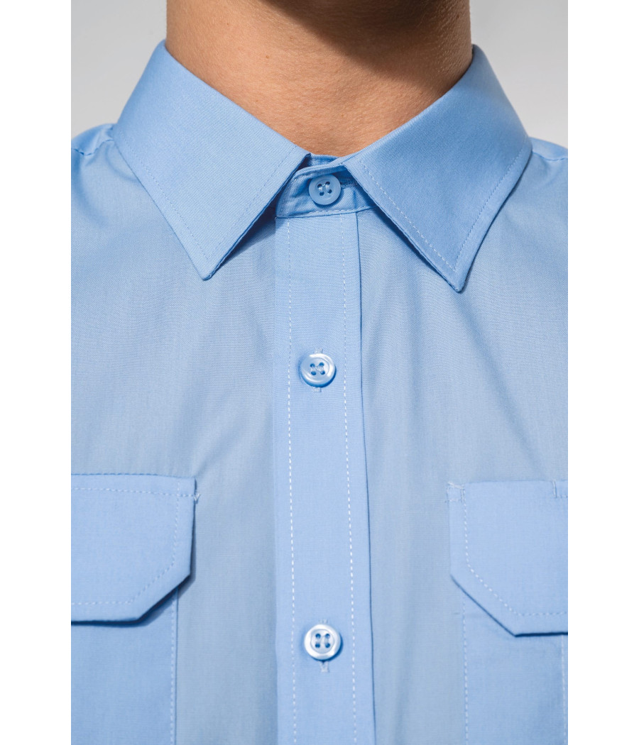 Chemise pilote manches longues homme