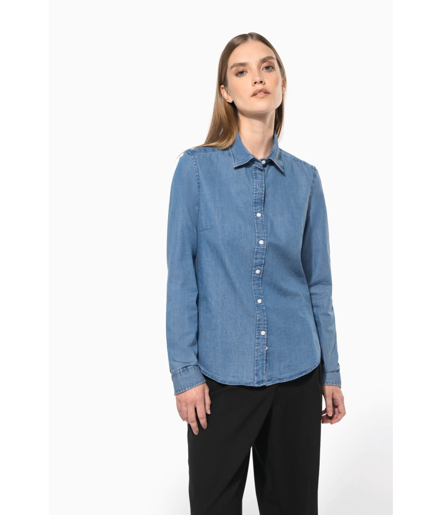 Chemise denim femme