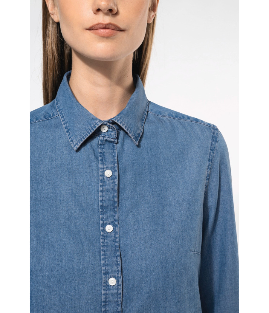 Chemise denim femme