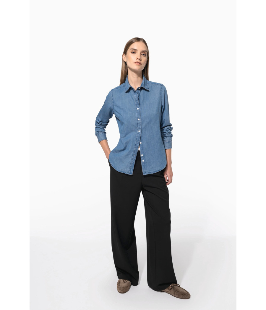 Chemise denim femme