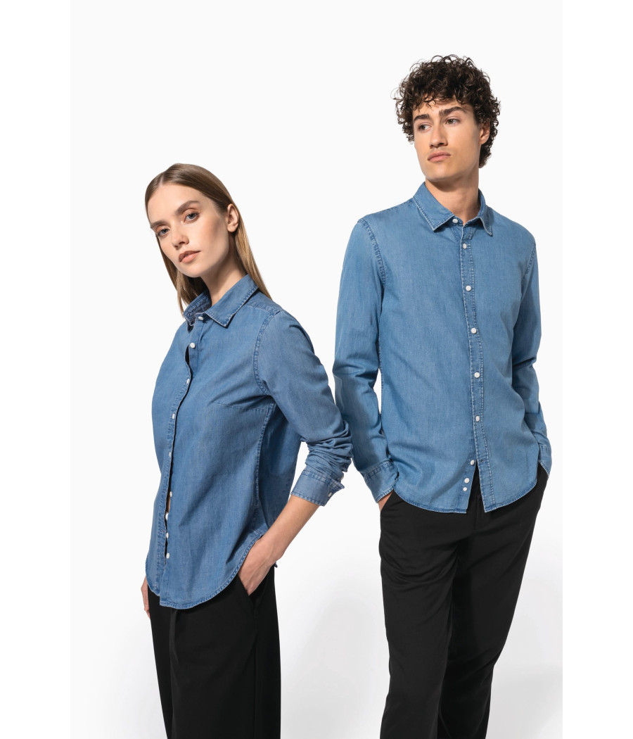 Chemise denim femme