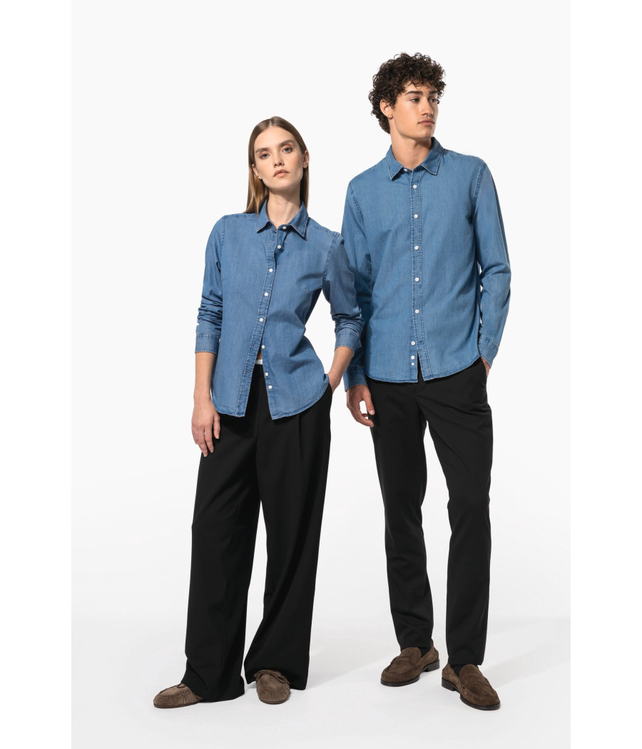 Chemise denim femme