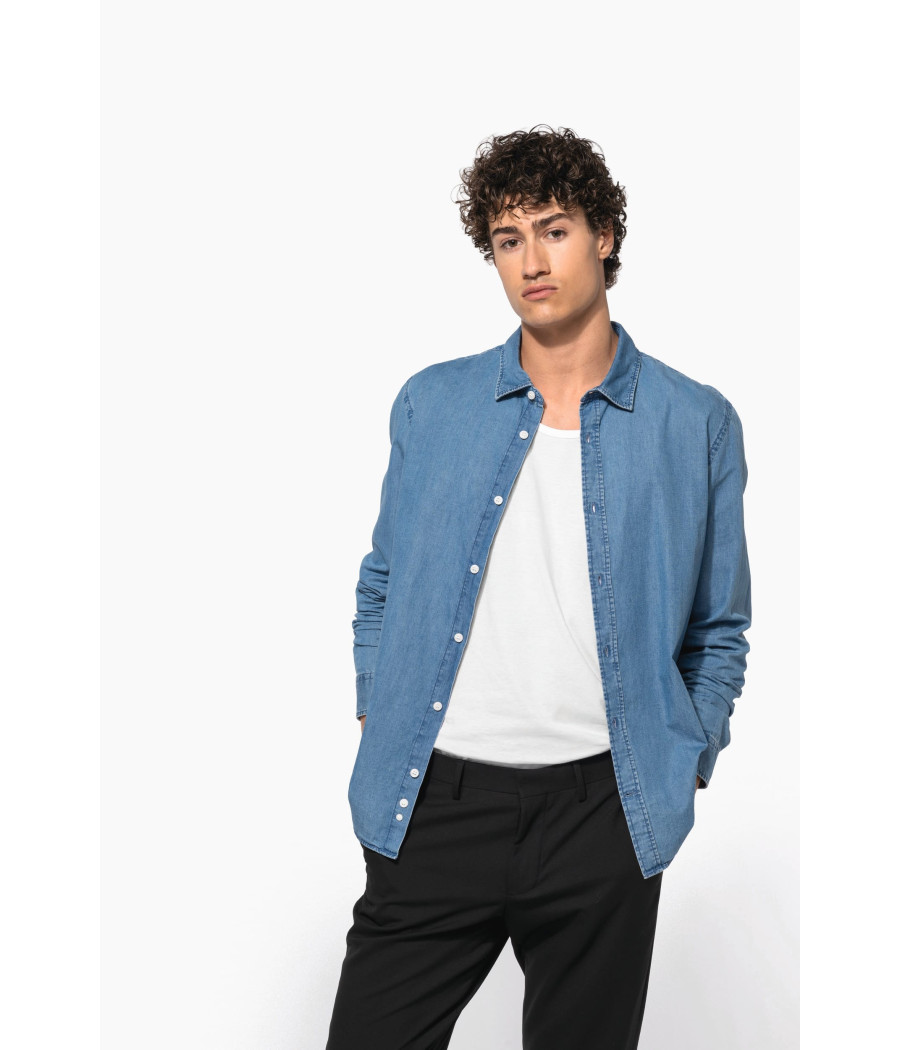 Chemise denim homme