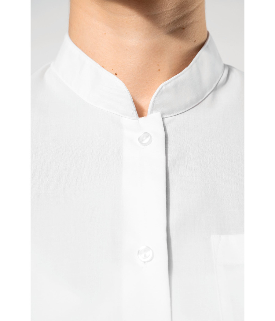 Chemise col mao manches longues femme