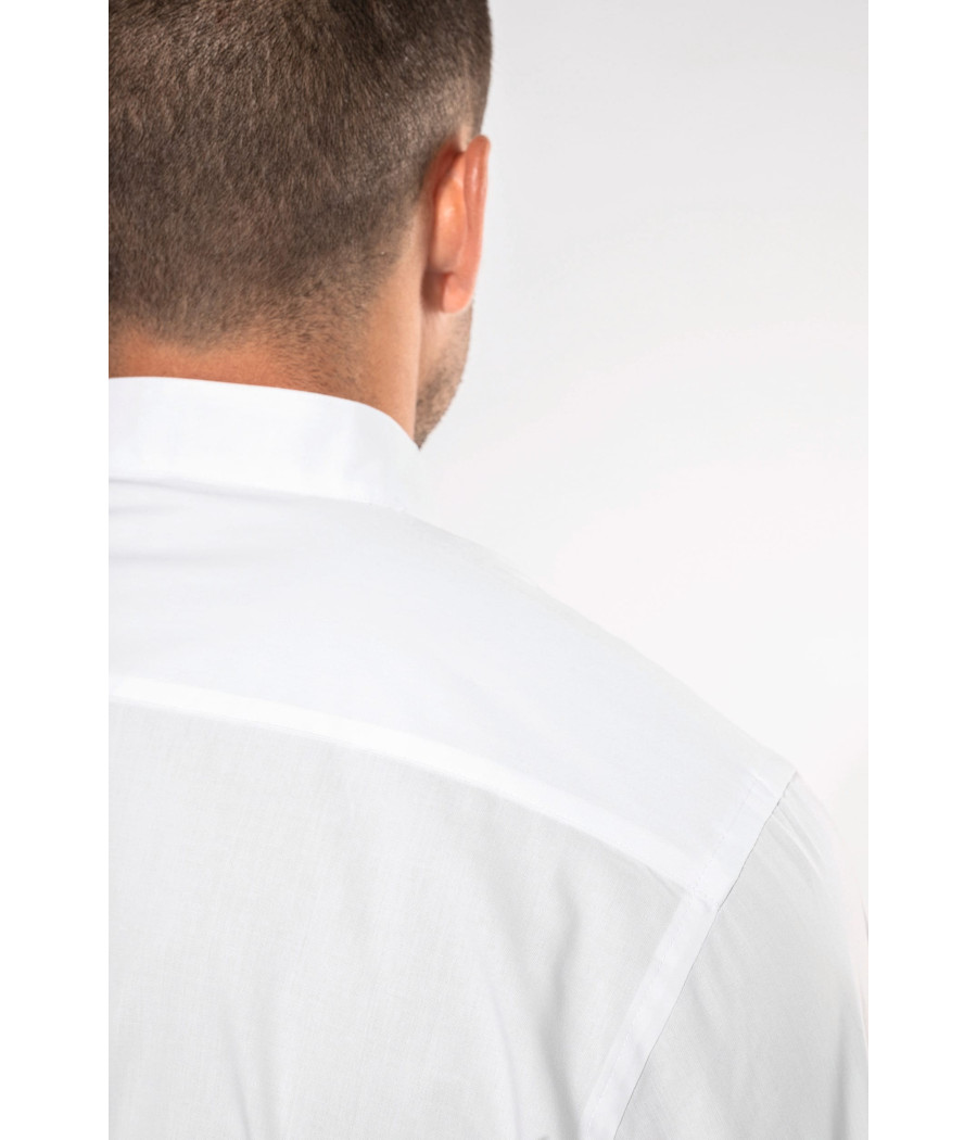 Chemise col mao manches longues