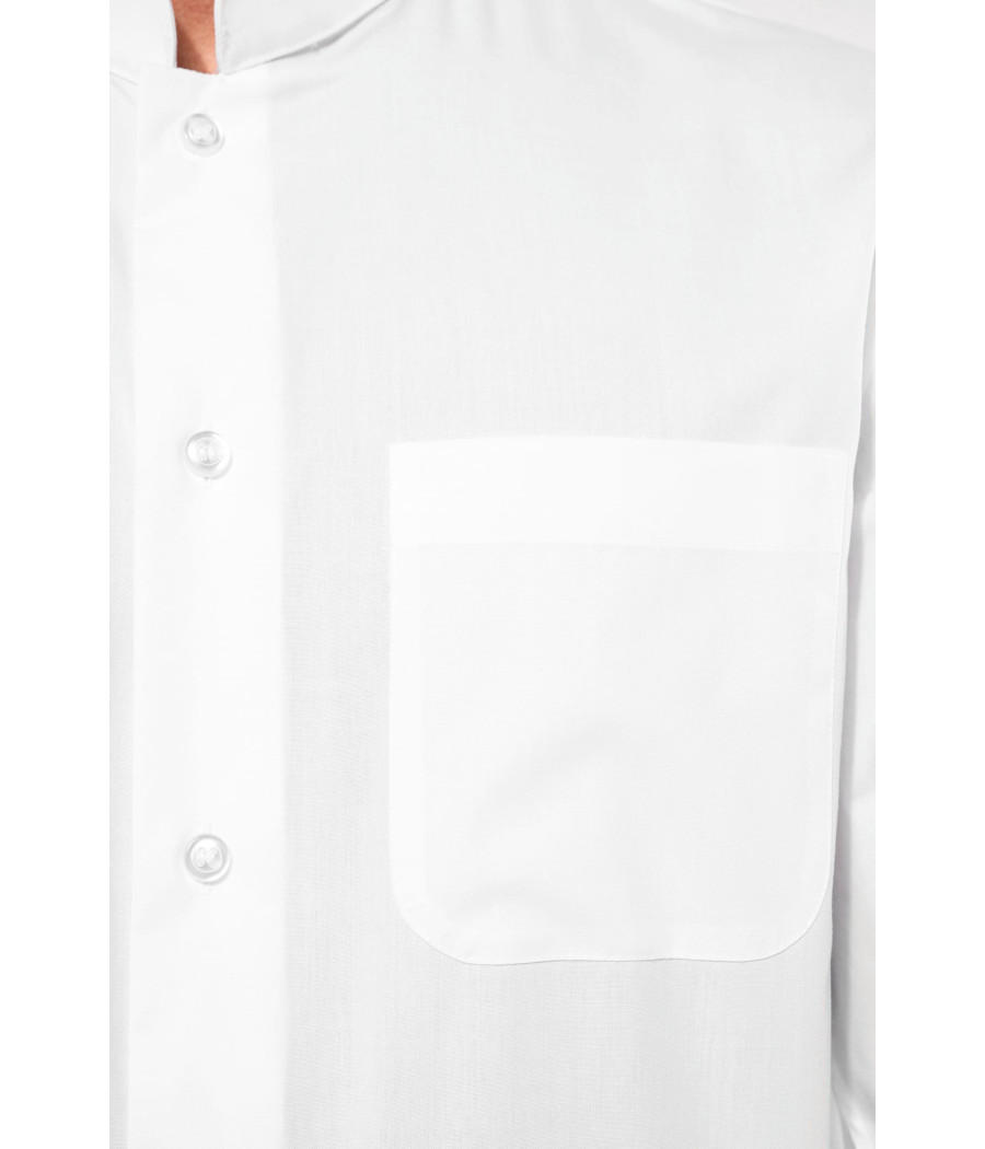 Chemise col mao manches longues