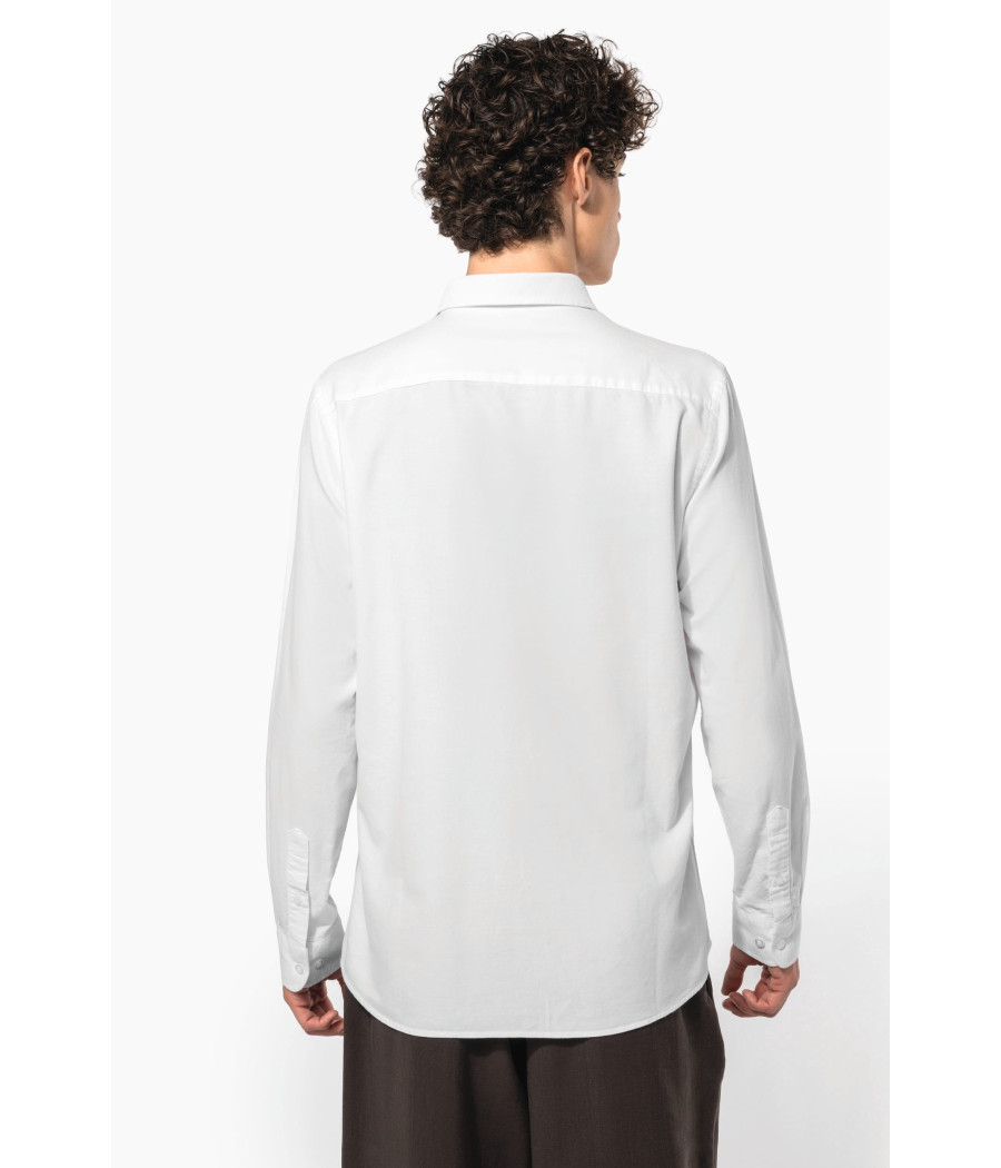 Chemise Oxford lavée manches longues