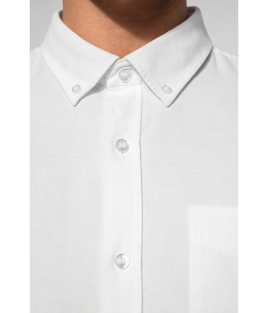 Chemise Oxford lavée manches longues