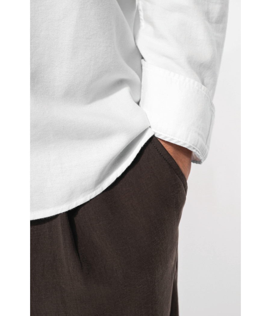 Chemise Oxford lavée manches longues