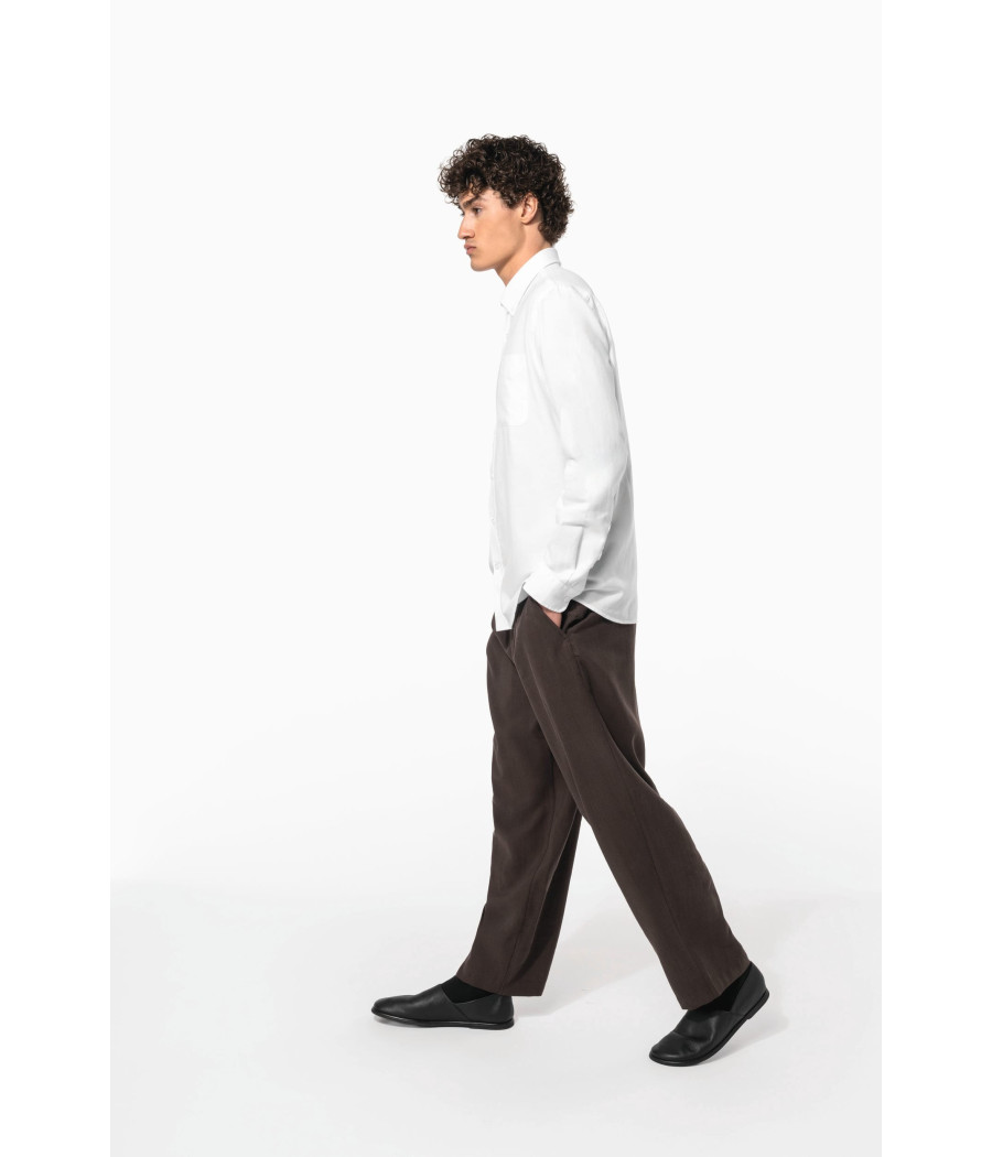 Chemise Oxford lavée manches longues