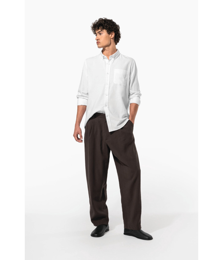 Chemise Oxford lavée manches longues