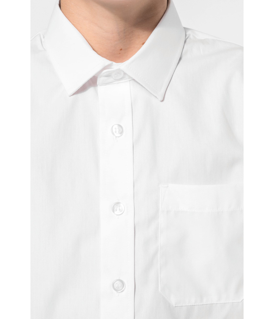 Chemise popeline manches longues enfant