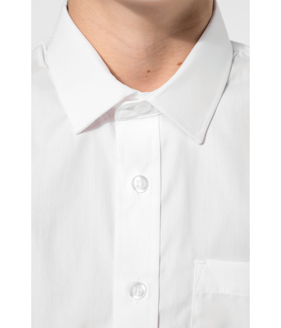Chemise popeline manches longues enfant