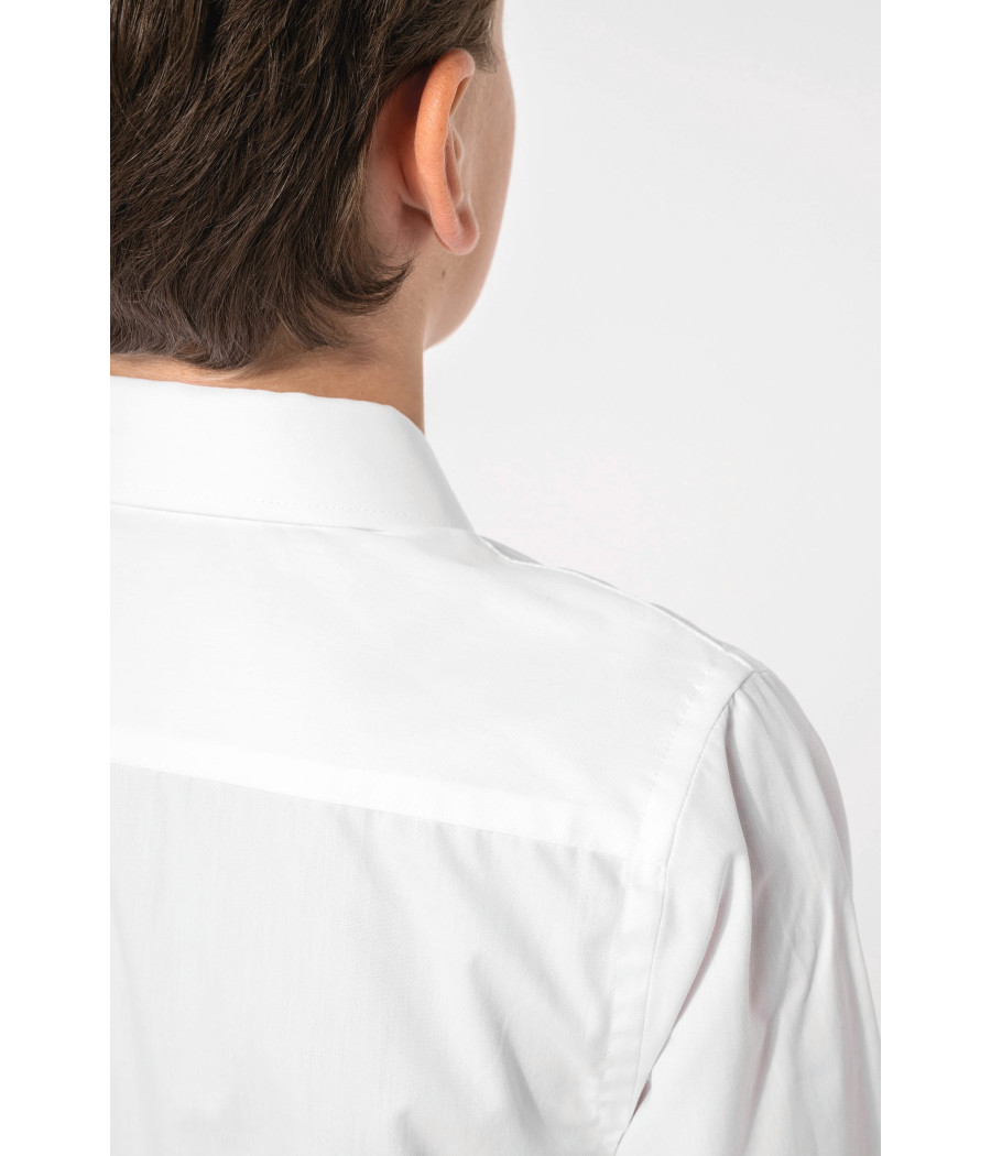 Chemise popeline manches longues enfant