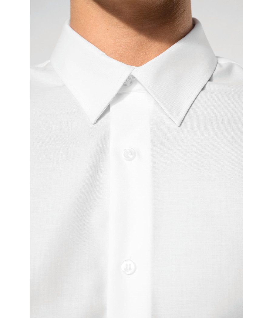 Chemise ajustée manches longues sans repassage