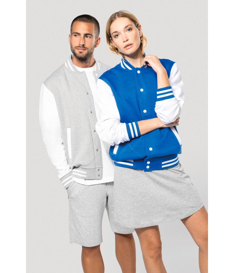 Blouson molleton teddy unisexe