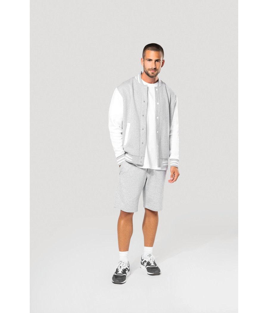 Blouson molleton teddy unisexe