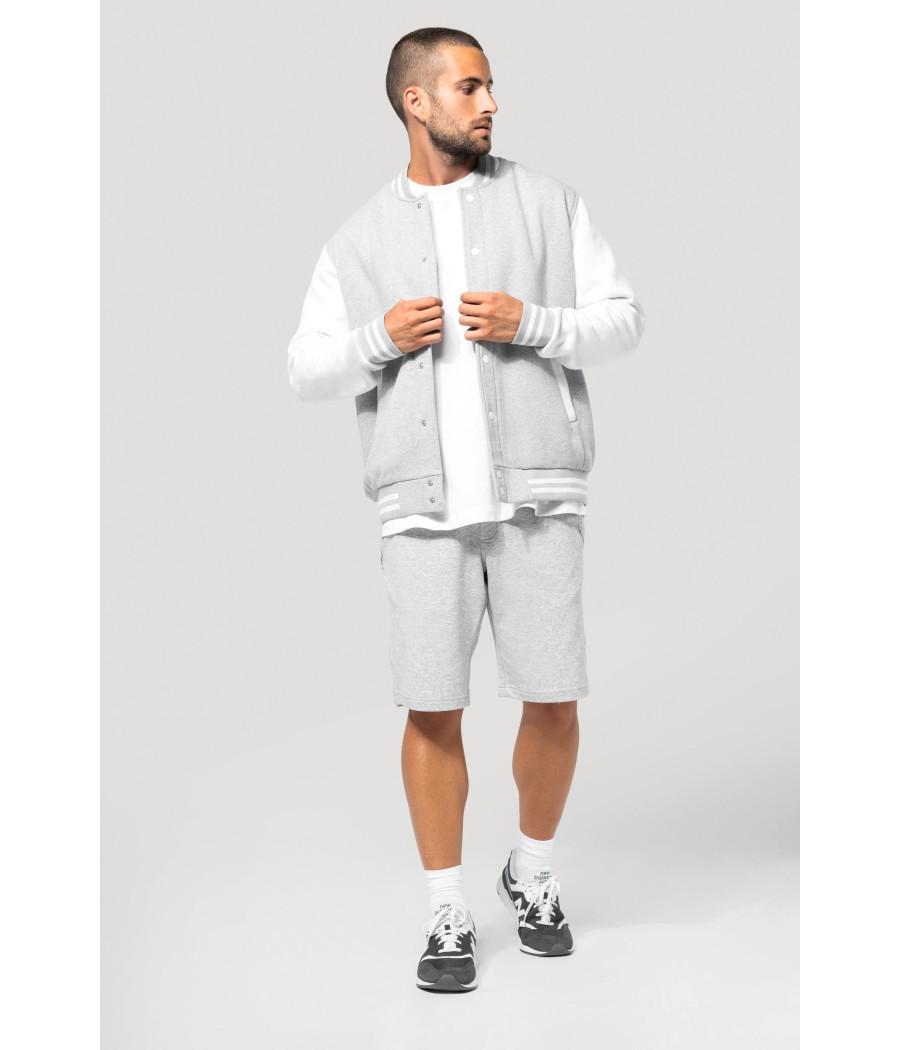 Blouson molleton teddy unisexe