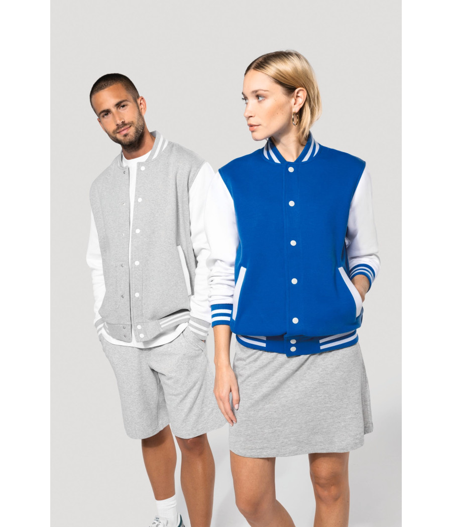 Blouson molleton teddy unisexe