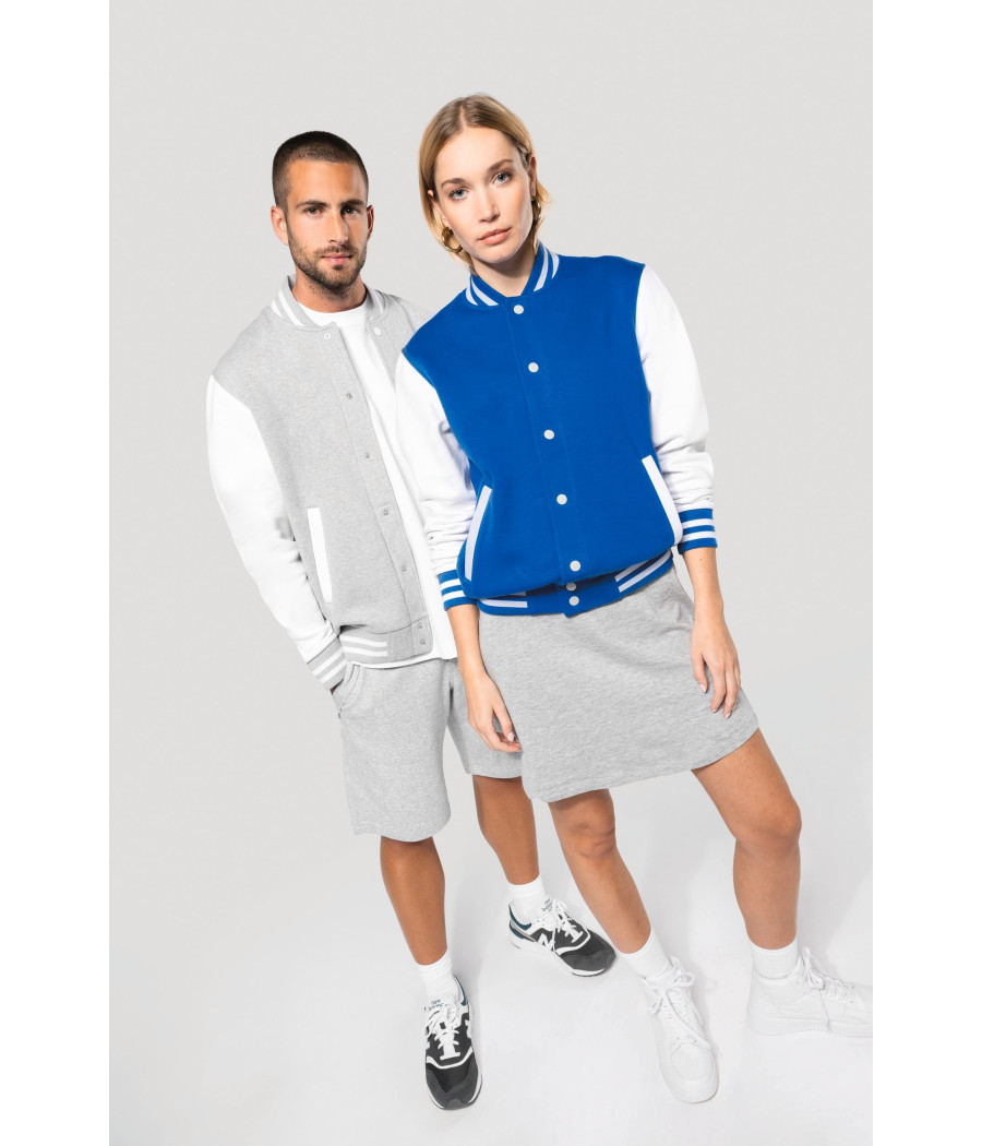 Blouson molleton teddy unisexe