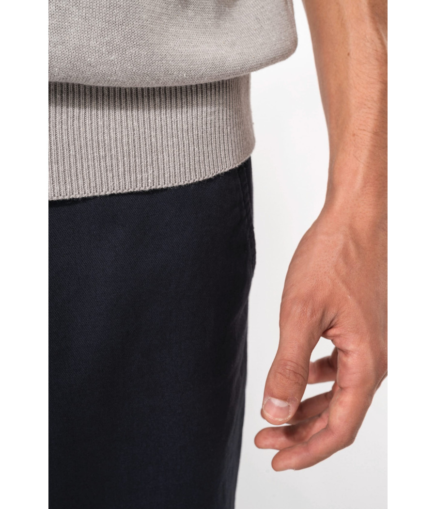 Pull col V sans manches