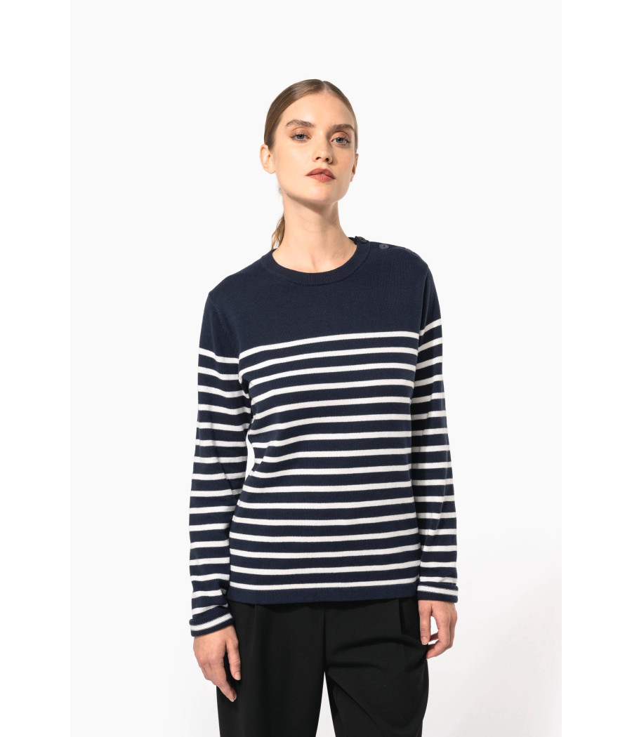 Pull marin femme