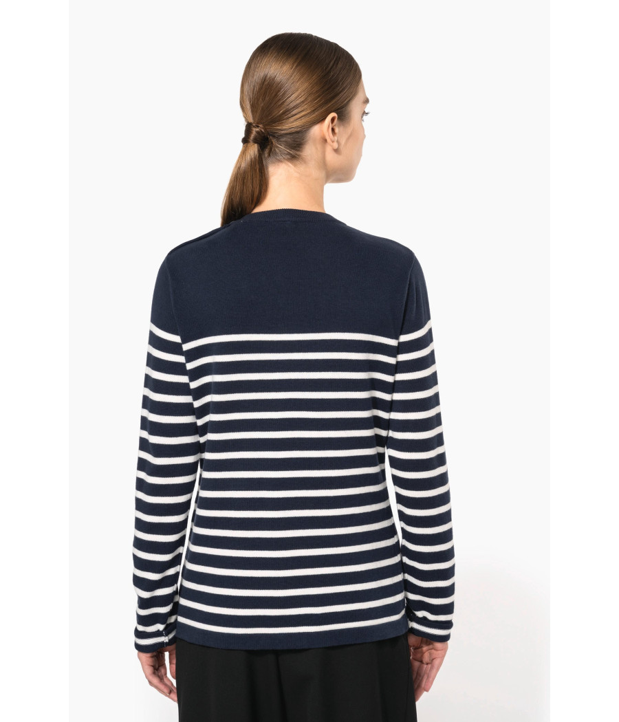 Pull marin femme