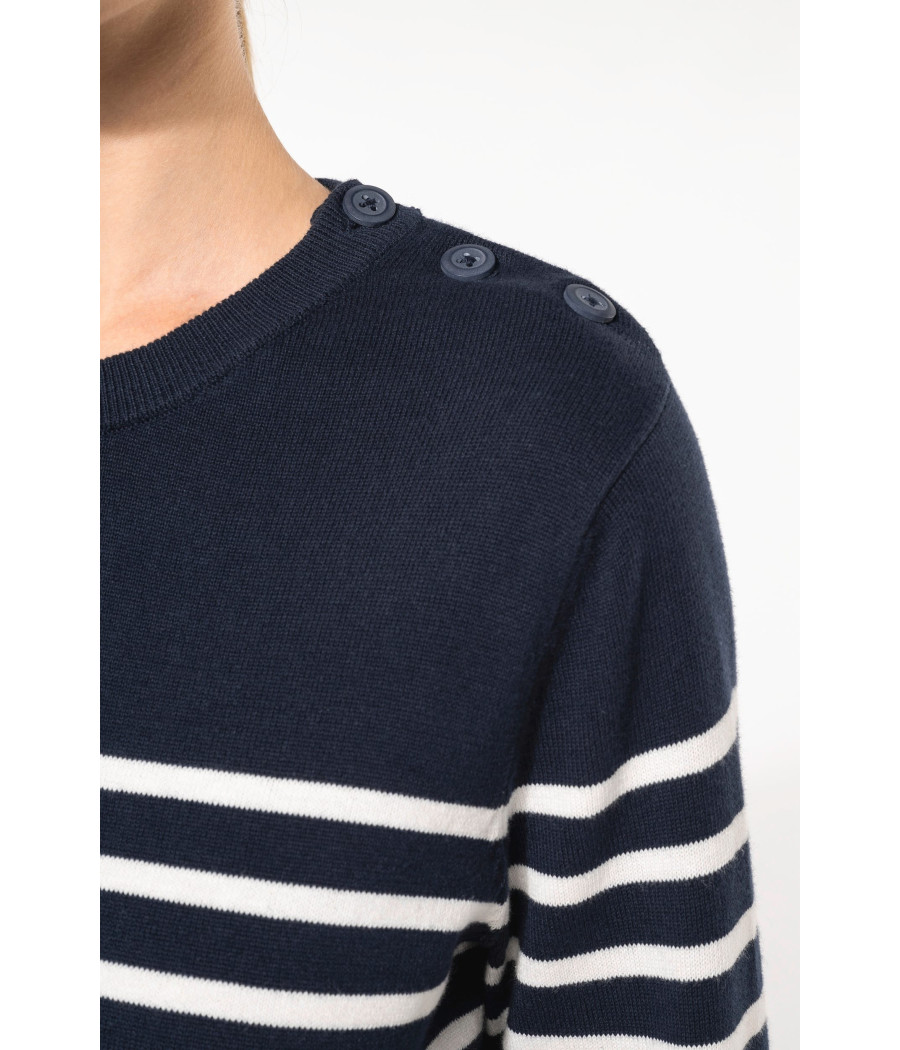 Pull marin femme