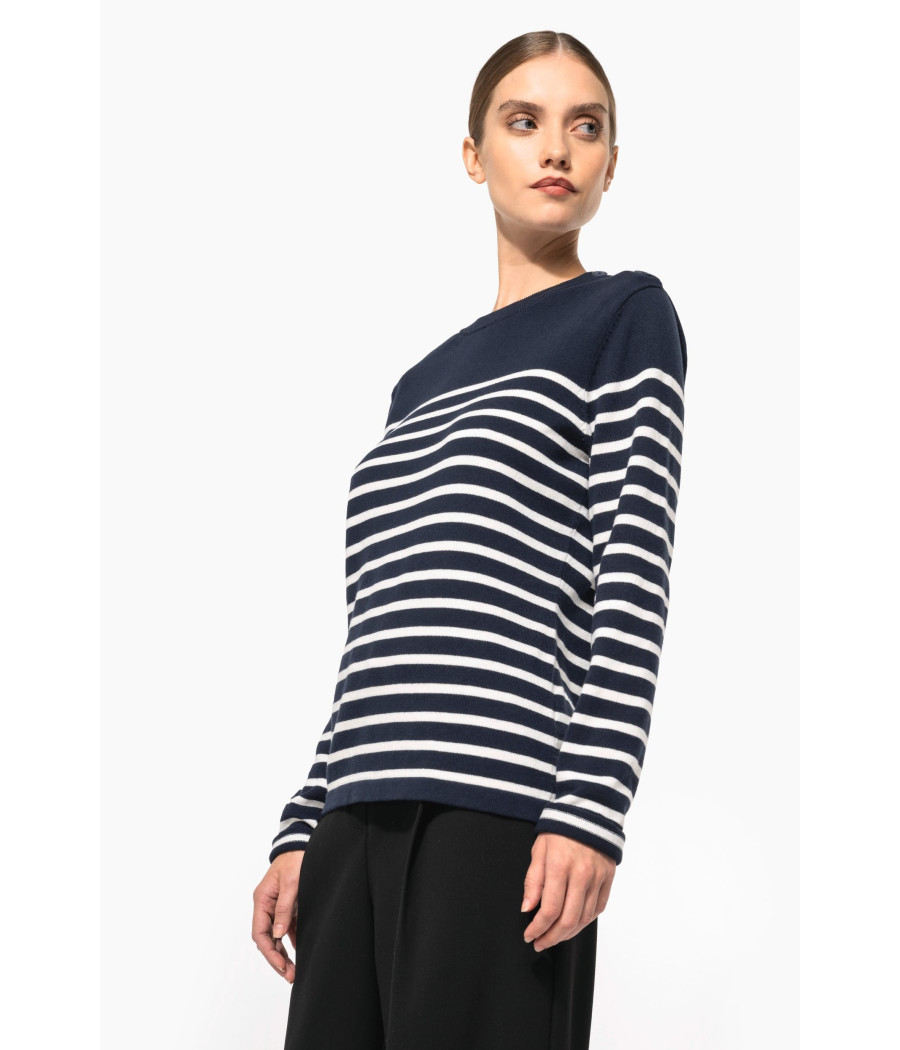 Pull marin femme