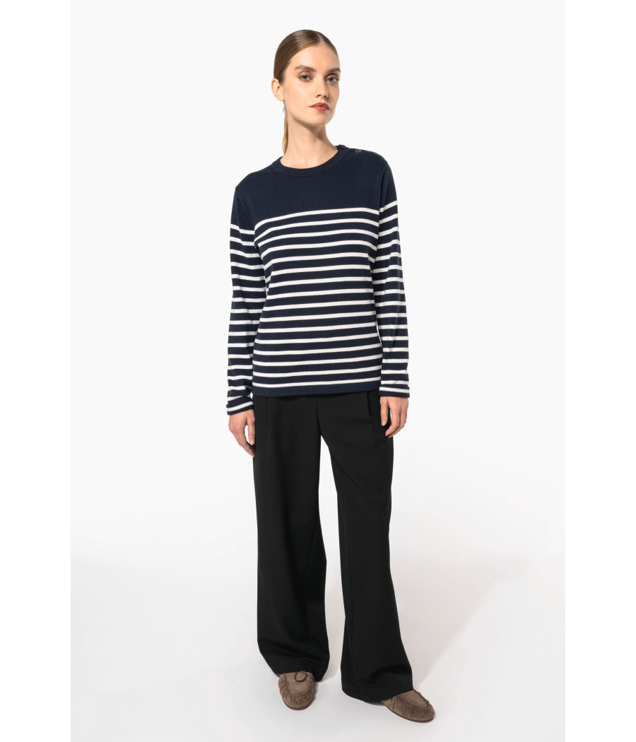 Pull marin femme