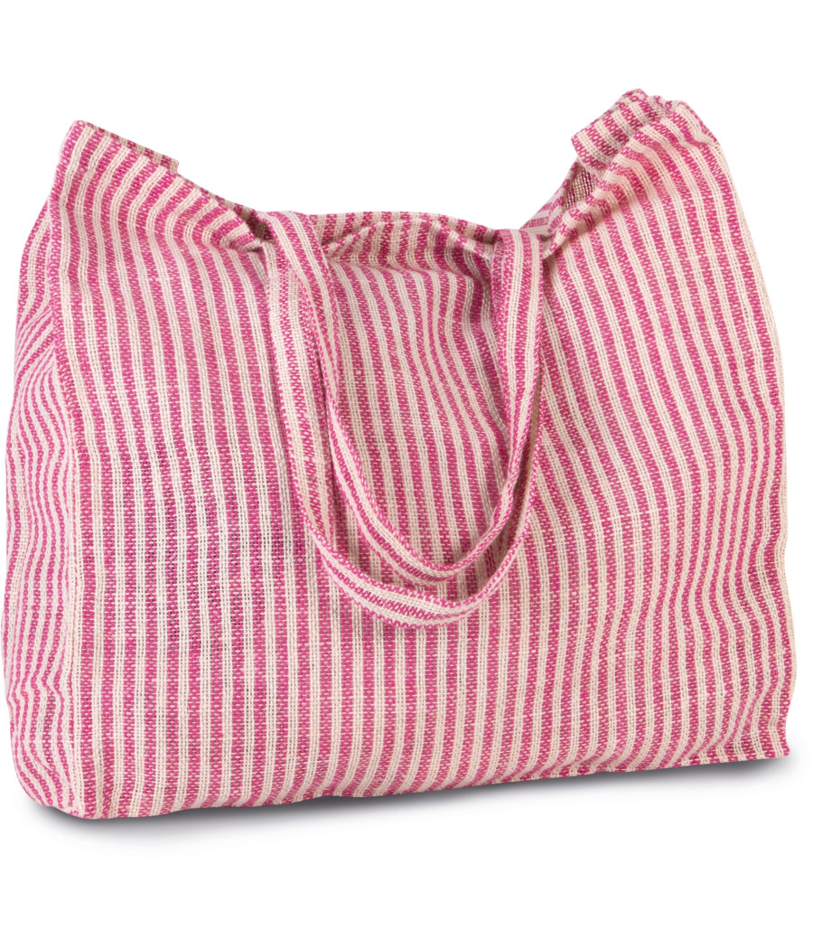 Sac shopping à rayures en juco