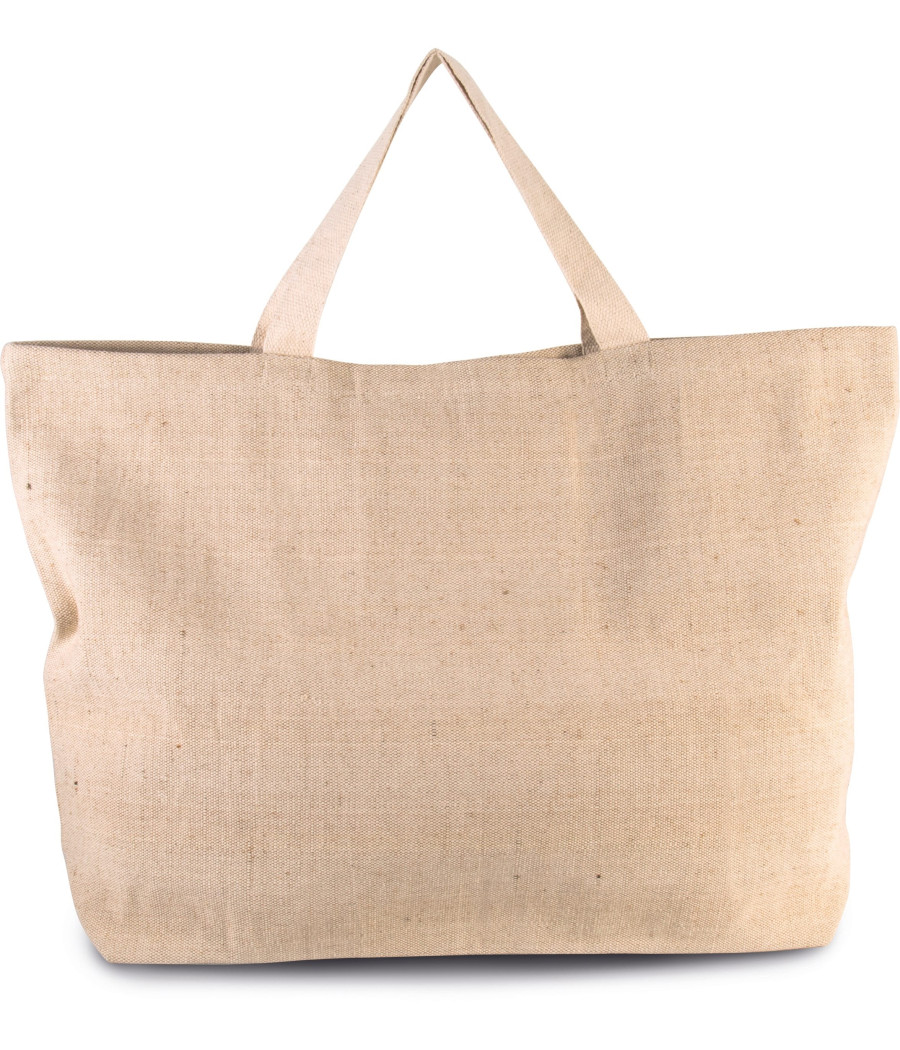 Grand sac de shopping fourre-tout esprit rustique