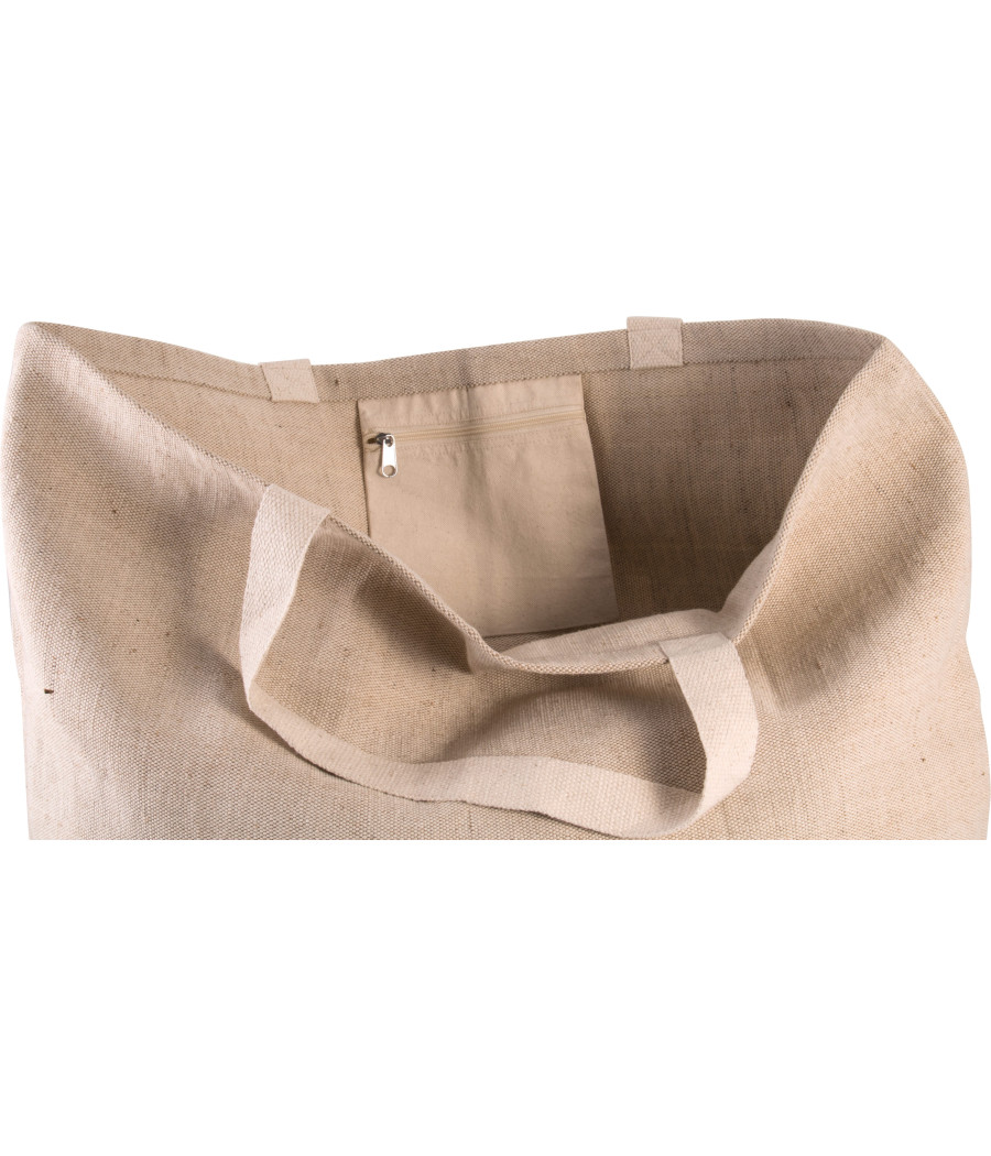 Grand sac de shopping fourre-tout esprit rustique