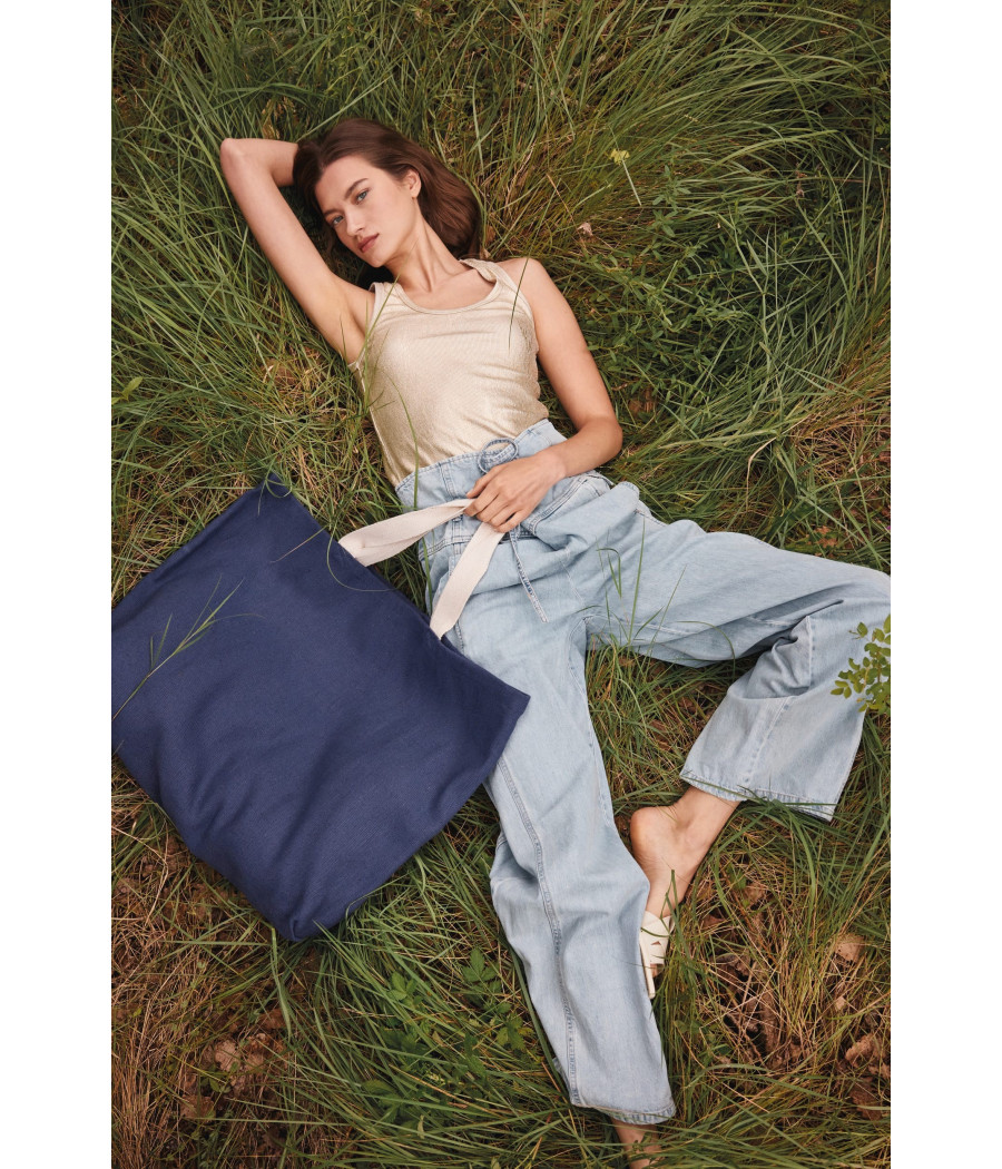 Grand sac de shopping fourre-tout esprit rustique