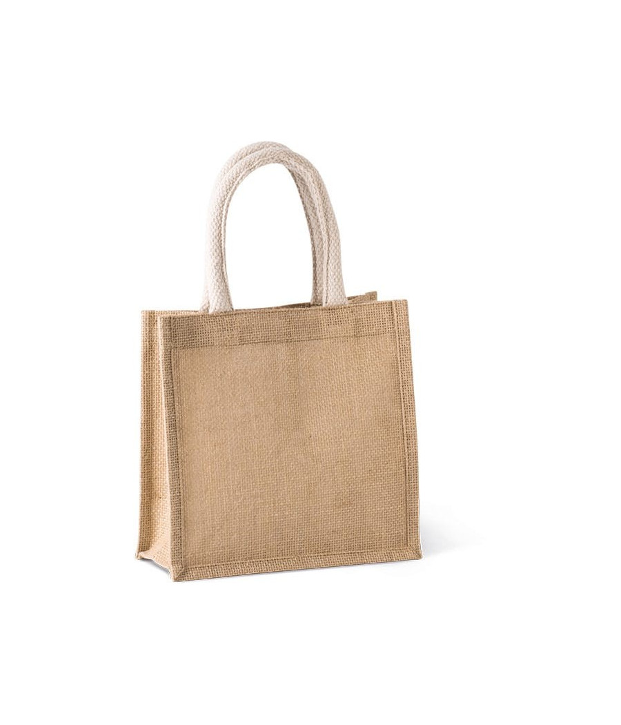 Sac style cabas en toile de jute - petit modèle