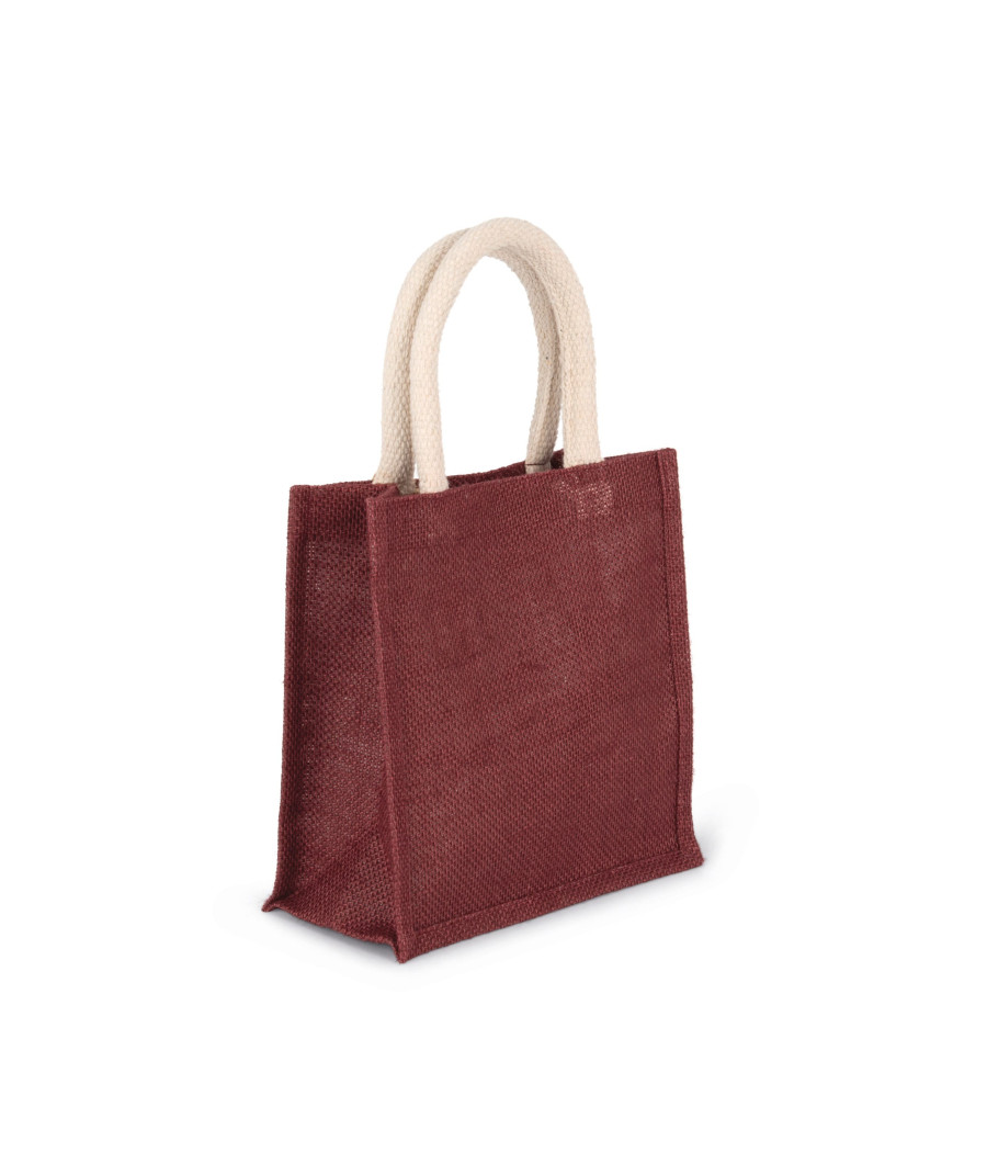 Sac style cabas en toile de jute - petit modèle