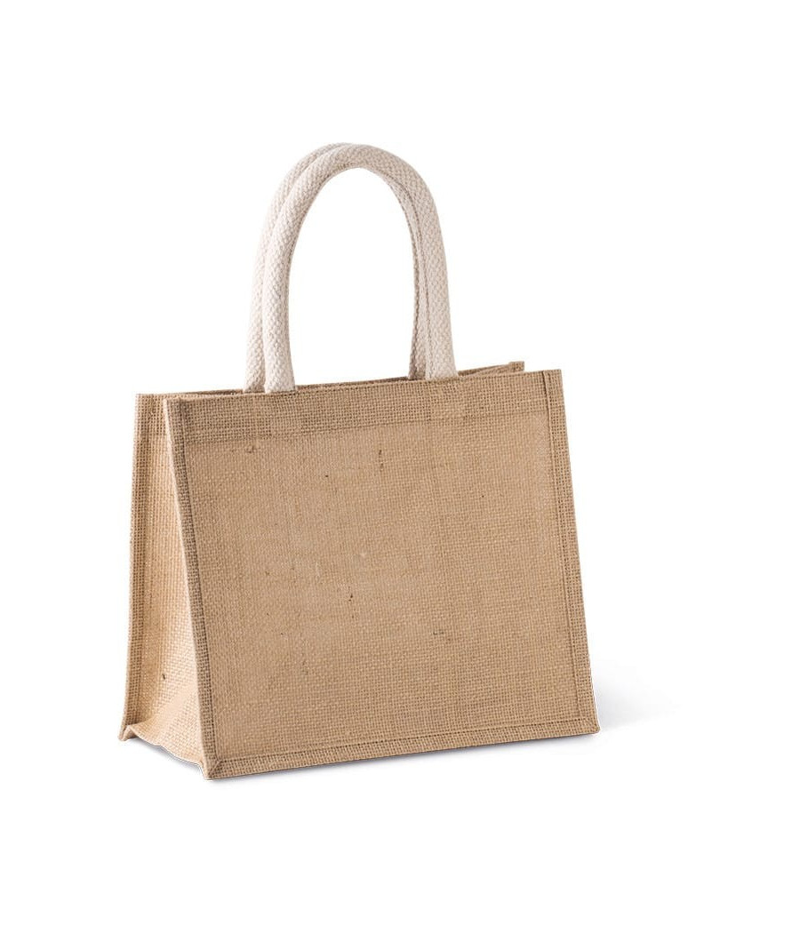 Sac style cabas en toile de jute - modèle moyen