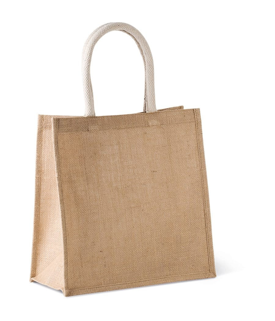 Sac style cabas en toile de jute - grand modèle
