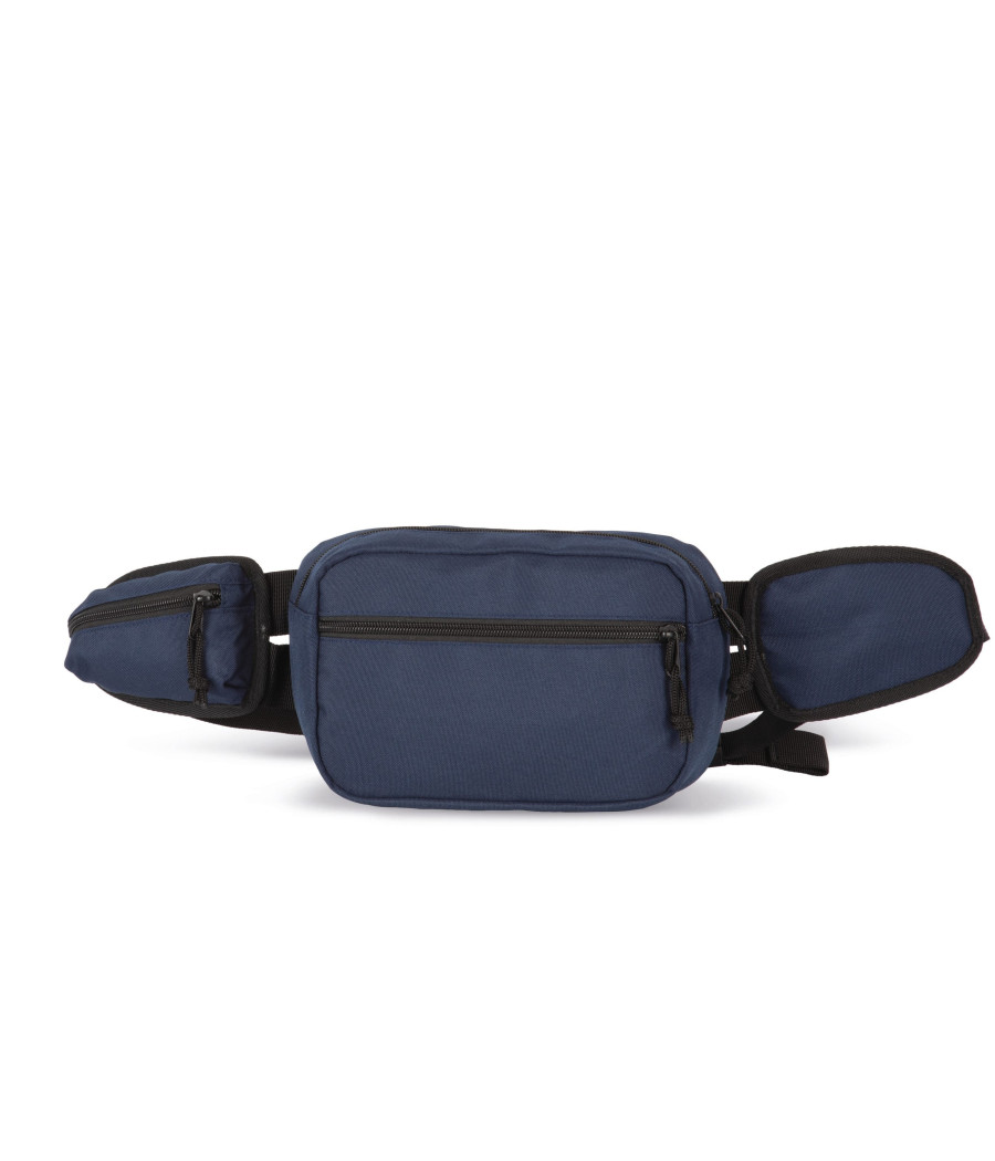 Sac banane recyclé grand format avec pochette latérale