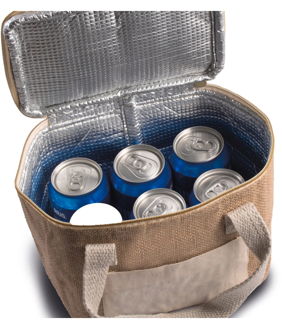 Sac isotherme en jute - petit modèle