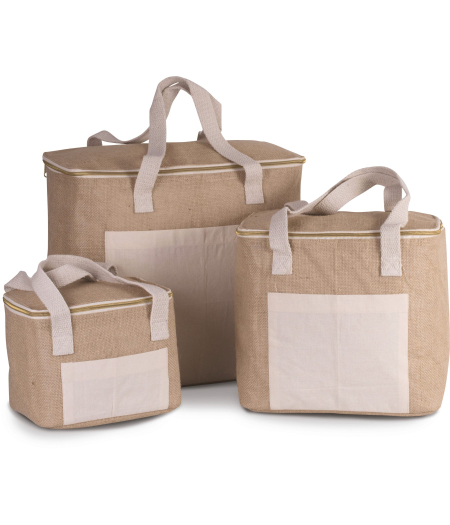 Sac isotherme en jute - grand modèle
