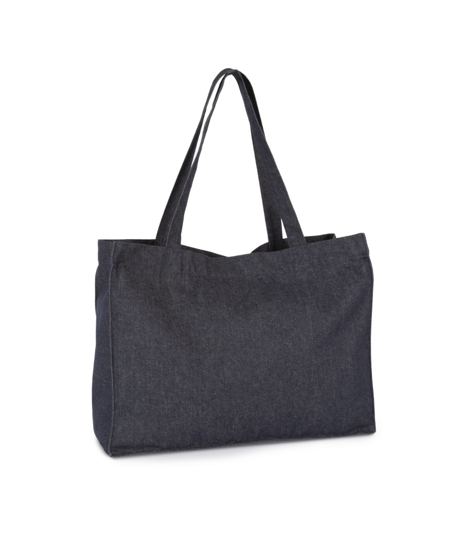 Grand sac shopping denim